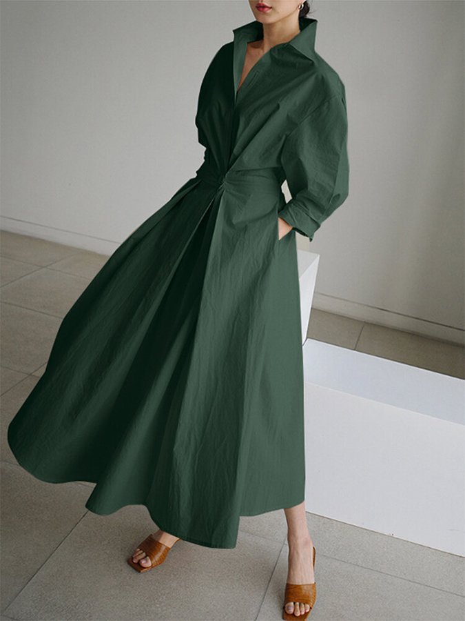 Women's Elegant Long Sleeve | Maxi Dress