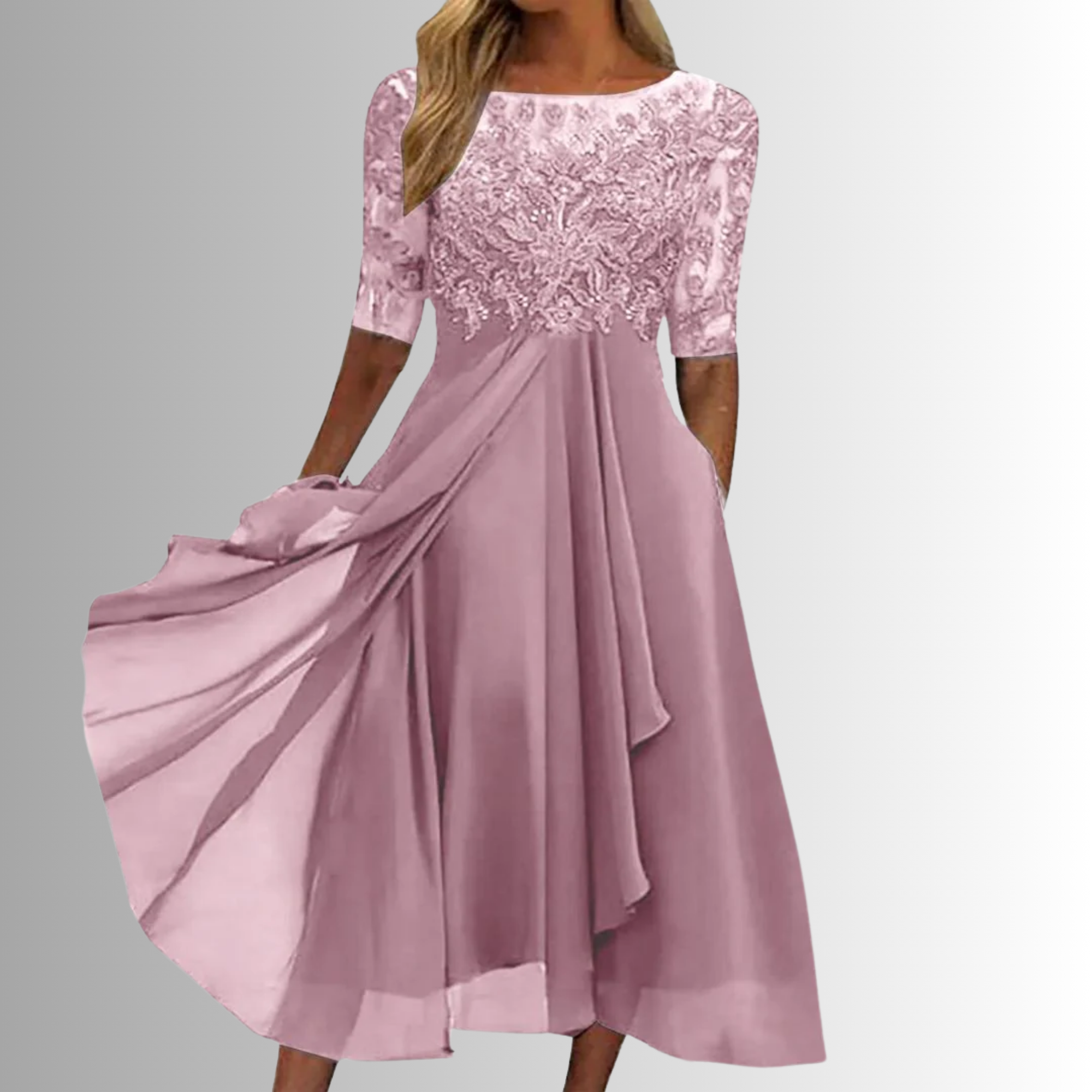 Women’s Elegant Lace Dress | Midi