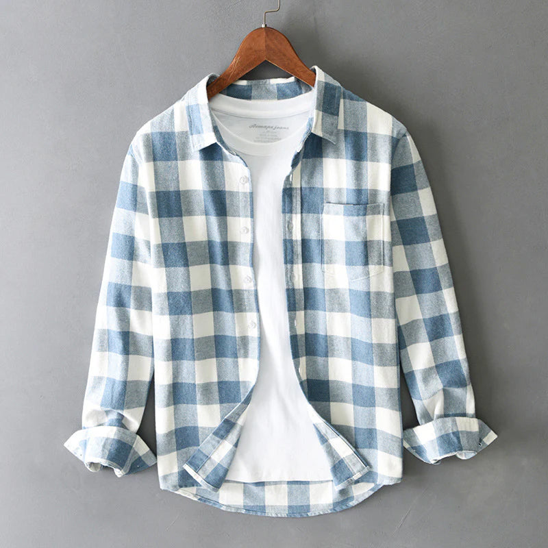 Cotton Check Shirt | Long Sleeve