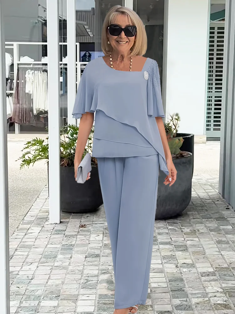 Elegant Co-Ord Set | Asymmetric Wide Leg