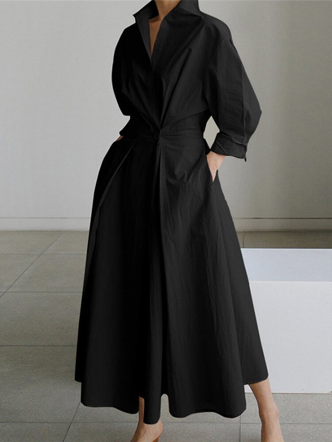 Women's Elegant Long Sleeve | Maxi Dress