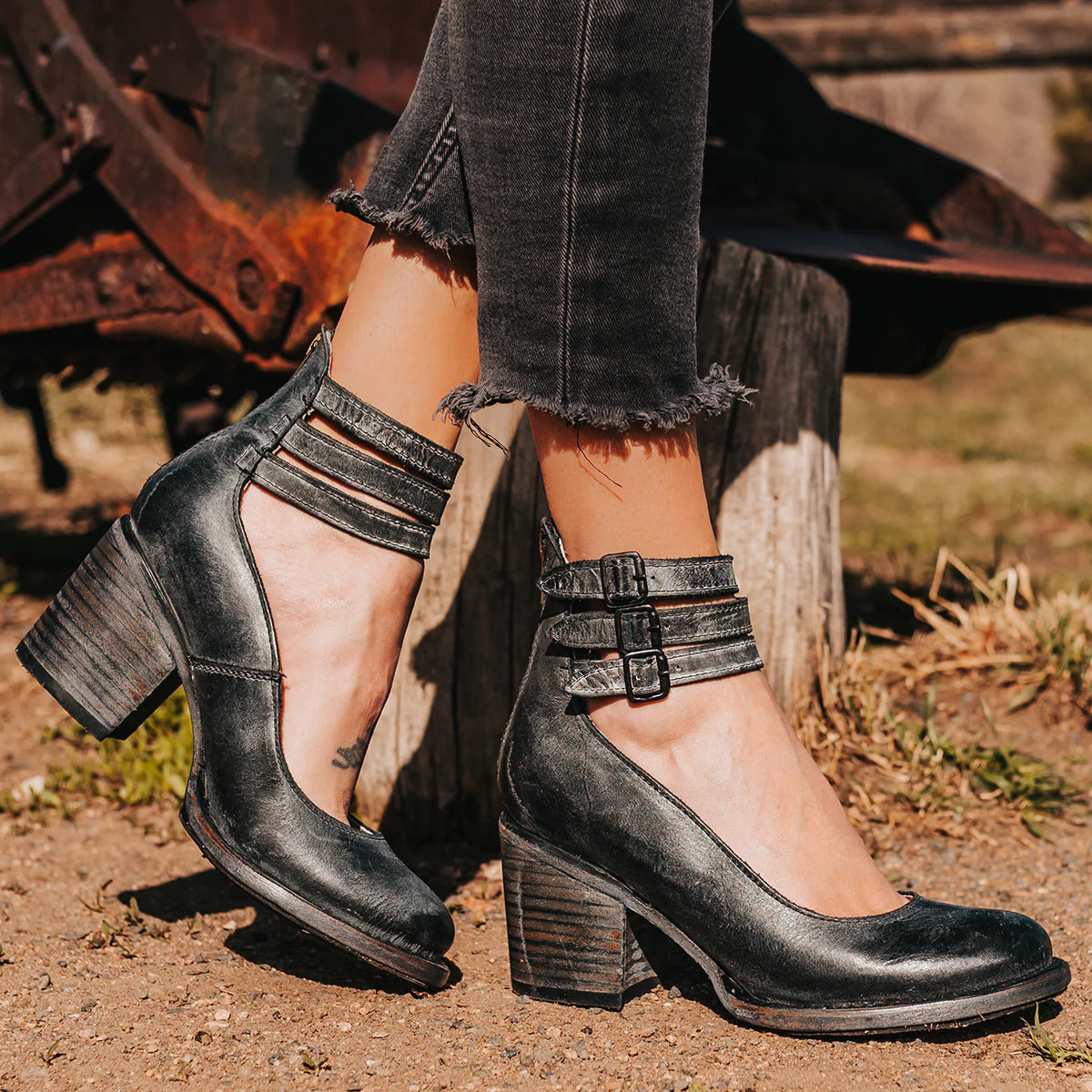 Elegant Comfortable Sandals | Cut Out Block Heel