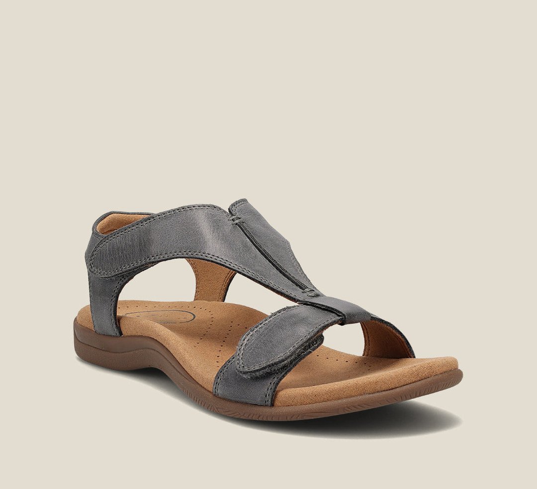 Women’s Adjustable T-Strap Leather Sandals