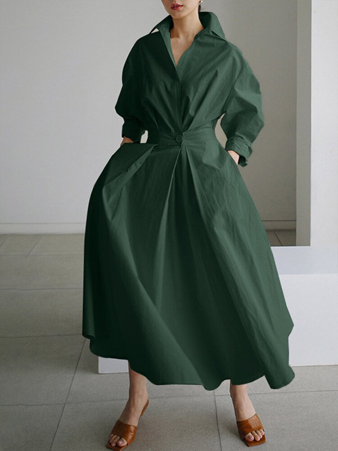 Women's Elegant Long Sleeve | Maxi Dress