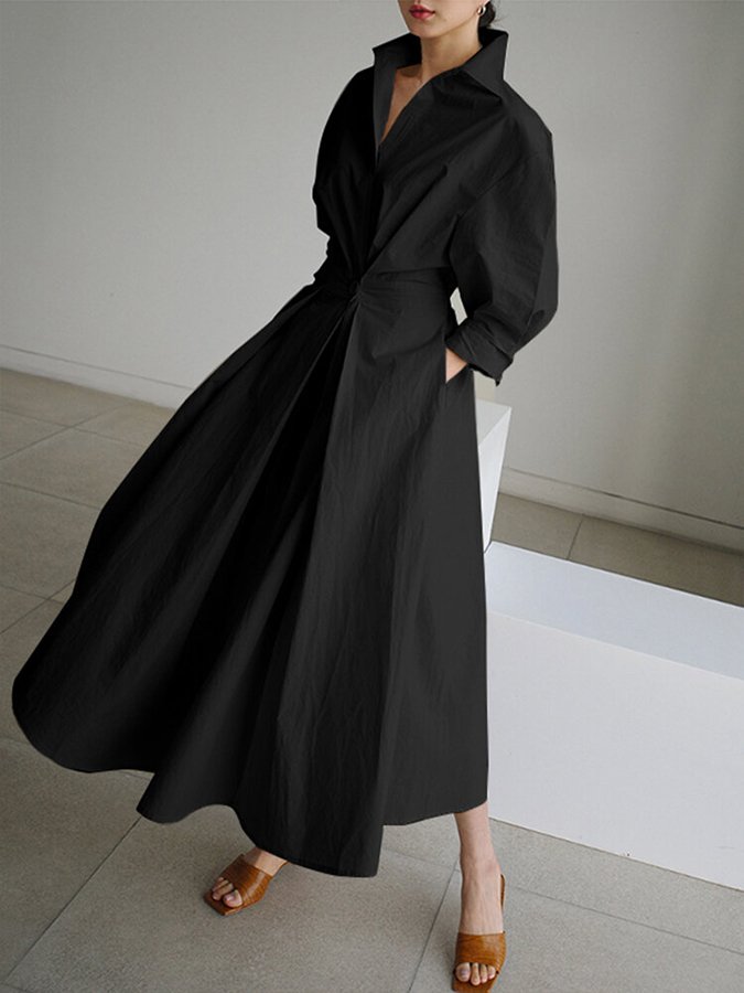 Women's Elegant Long Sleeve | Maxi Dress
