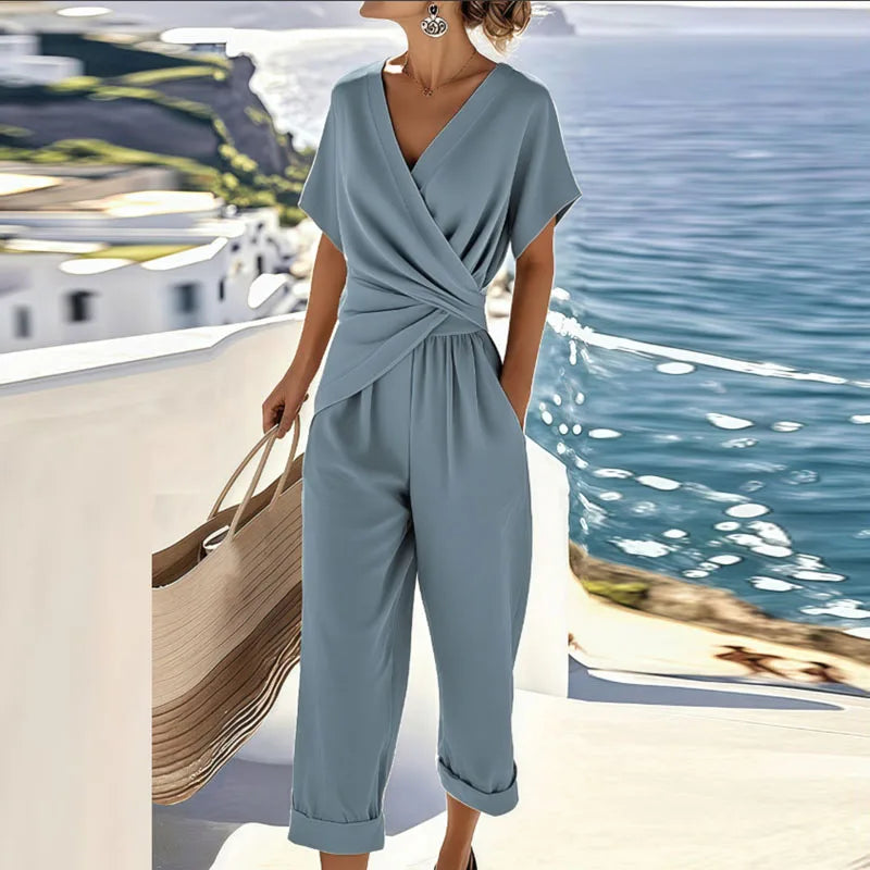 Women’s Elegant Two-Piece Set | Cropped