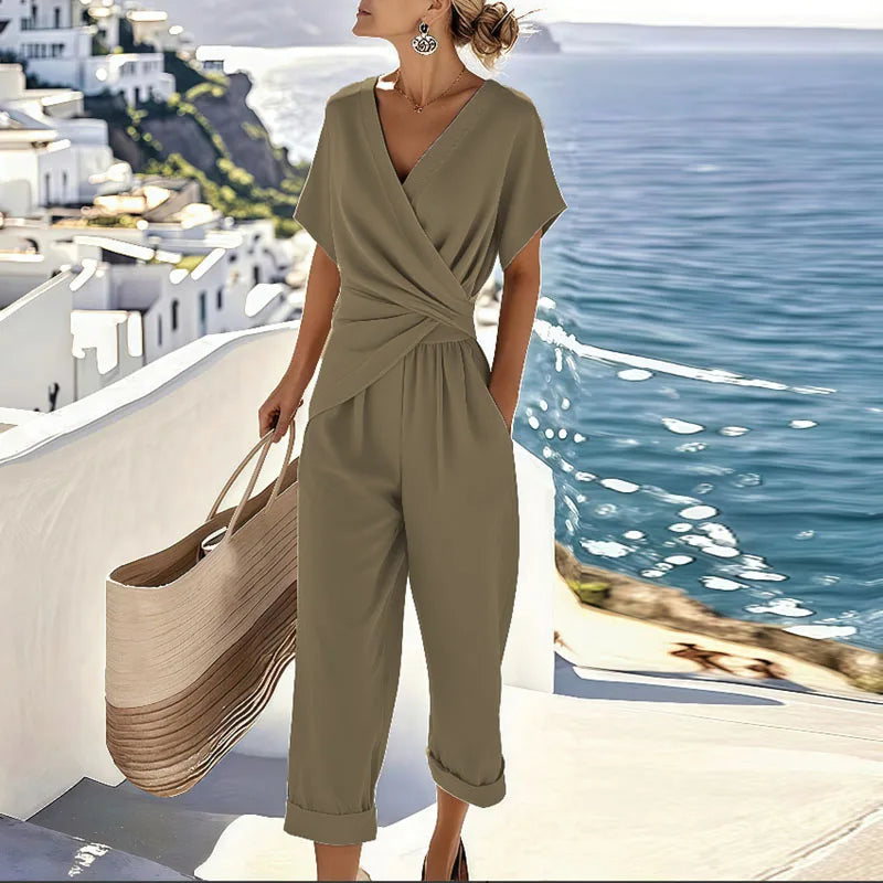 Women’s Elegant Two-Piece Set | Cropped