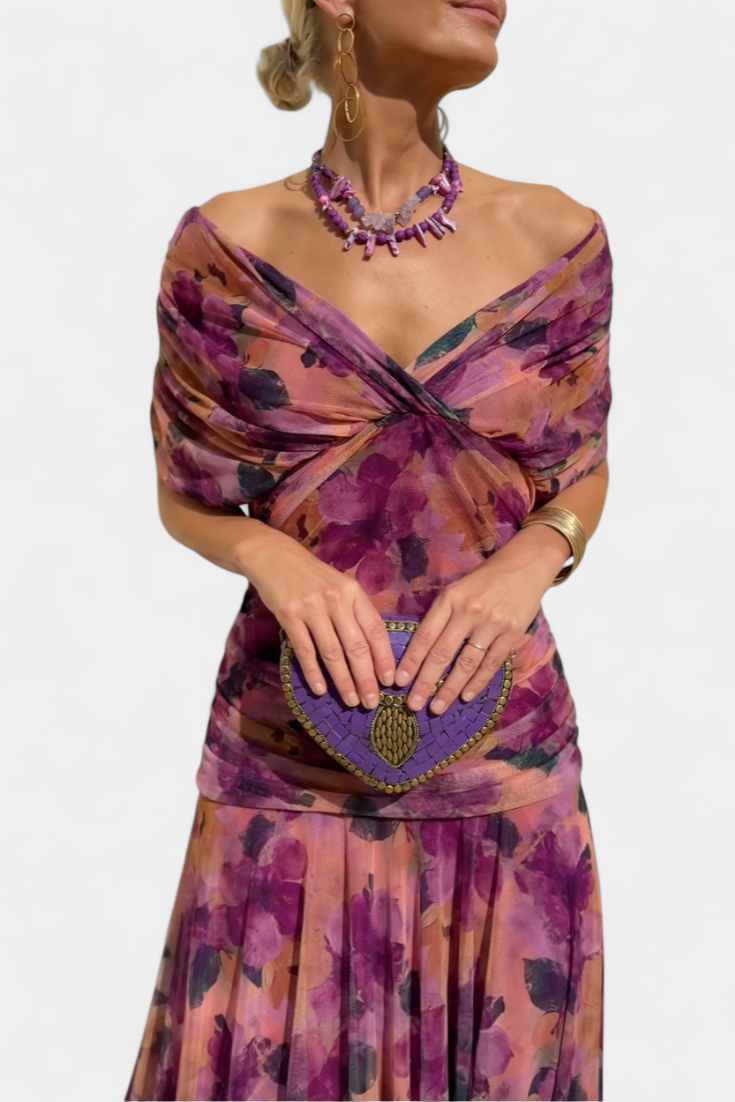 Elegant Evening Dress | Off Shoulder