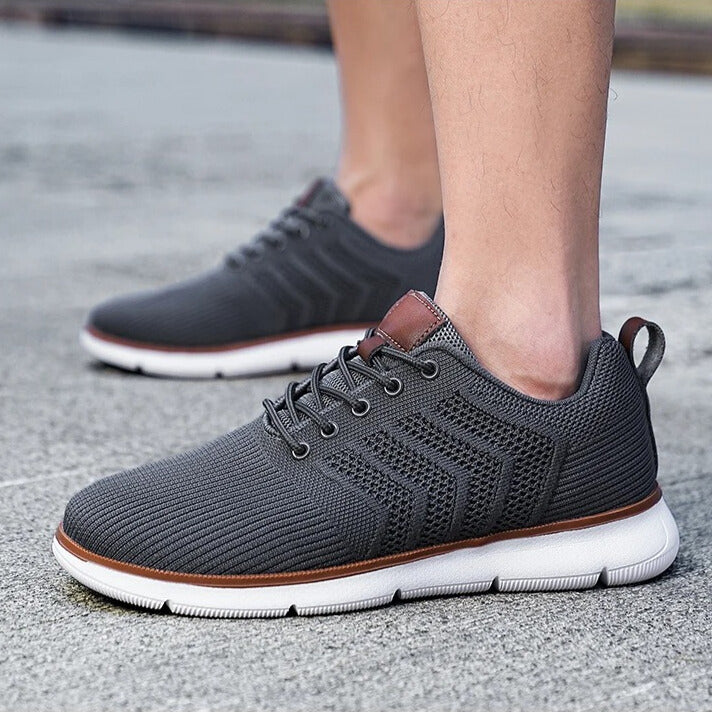 Comfortable Knit Lace-Up Sneakers